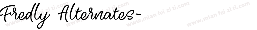 Fredly Alternates字体转换